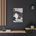 Cool Cat with Money Canvas Print – Funny Cat Wall Art for Home & Office