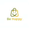 Logo Be Happy con ícono de compra