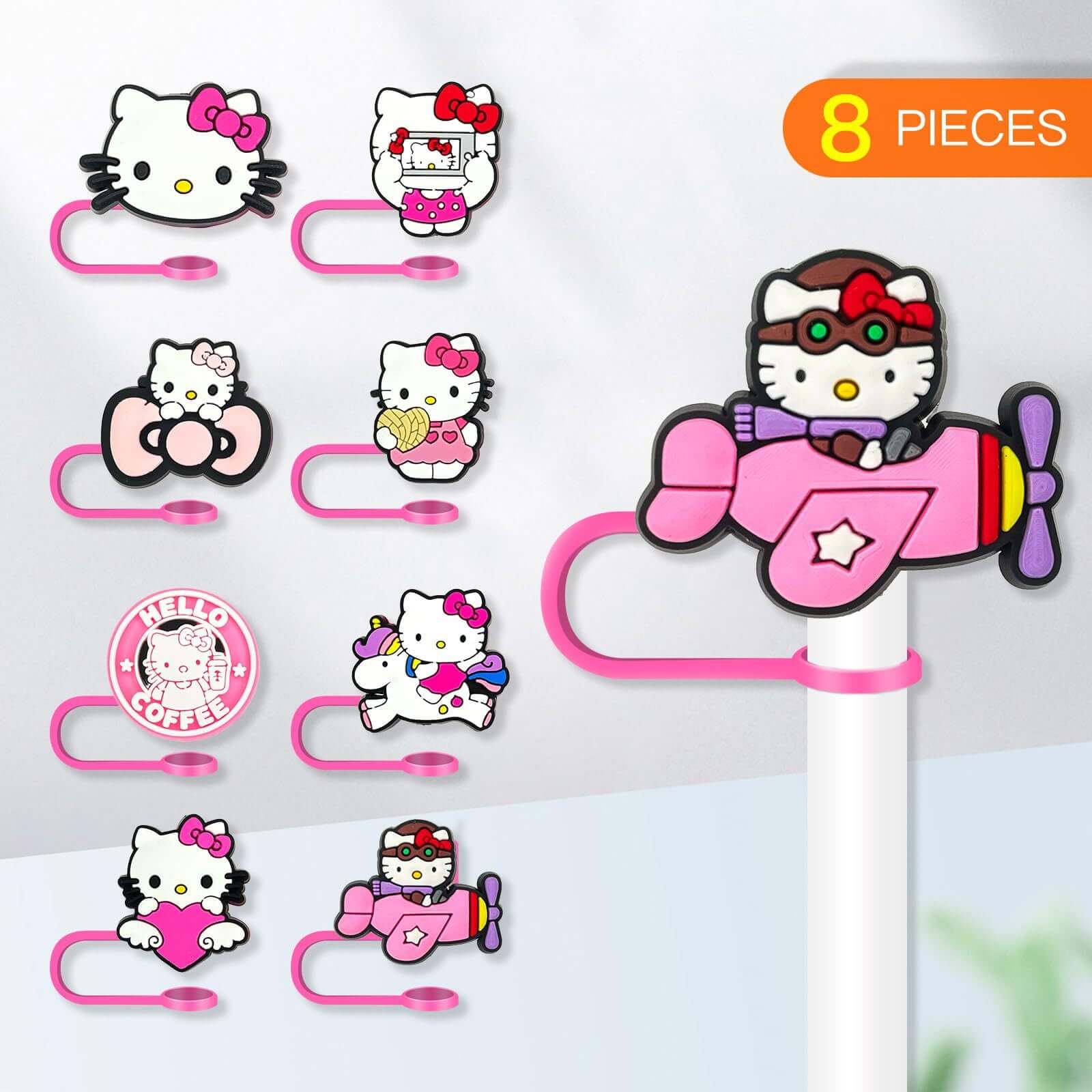 Pink Cartoon Paradise Suction Pipe Sleeve
